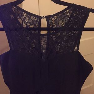 Black lace romper